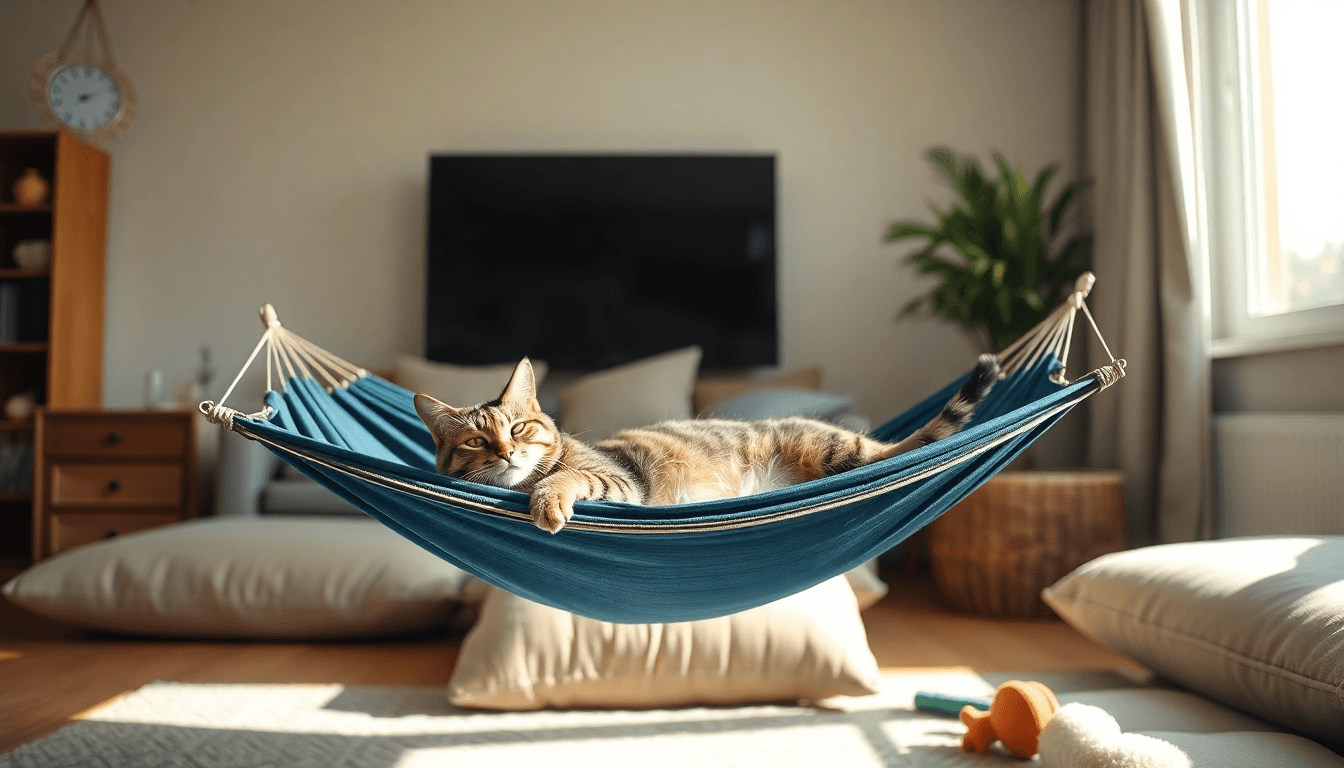Elevate Your Cat's Comfort with the Innovative New Foldable Cat Hammock - Pet palace shop