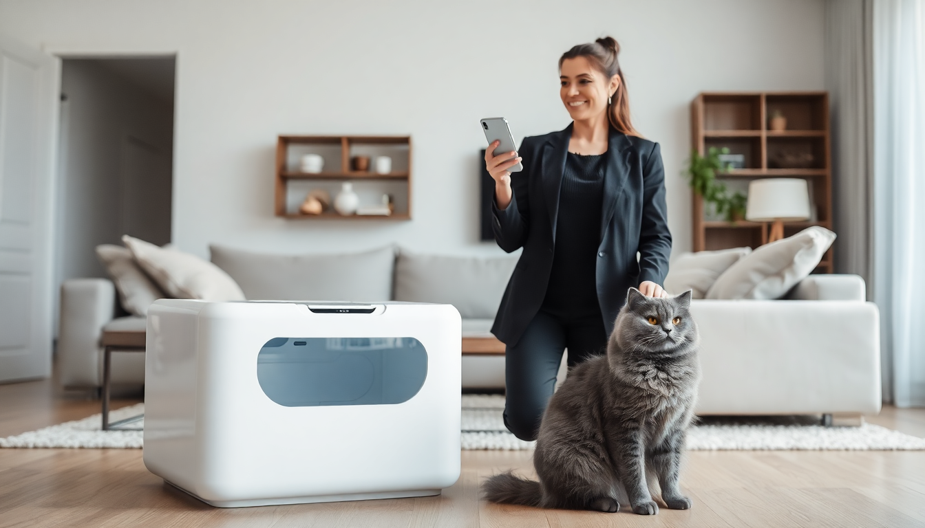 Revolutionize Your Cat's Litter Box Experience with the Upgraded Self-Cleaning Solution