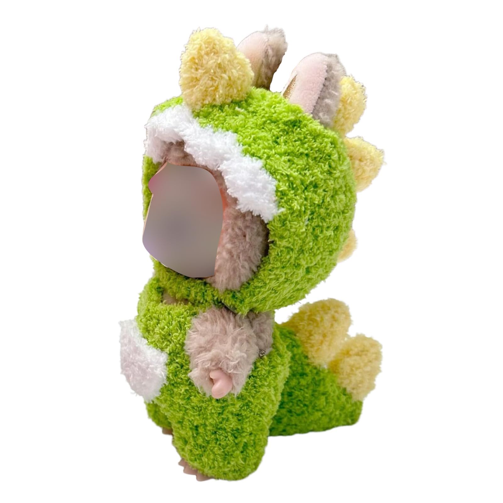 17cm Clothes Set for Dog NO Doll , Hat and Dress Set for dogs Accessories Suit, Cute Outfit for Labubu Dress up Purple