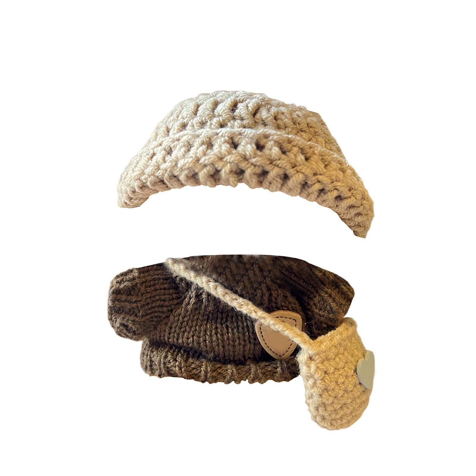 17cm Clothes Set for Dog NO Doll , Hat and Dress Set for dogs Accessories Suit, Cute Outfit for Labubu Dress up Purple