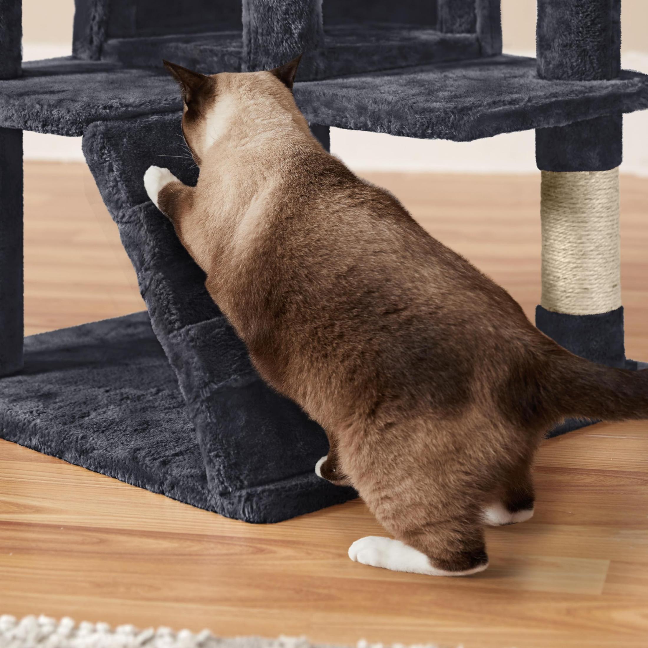 Yaheetech 54in Cat Tree Tower Condo Furniture Scratch Post for Kittens Pet House Play