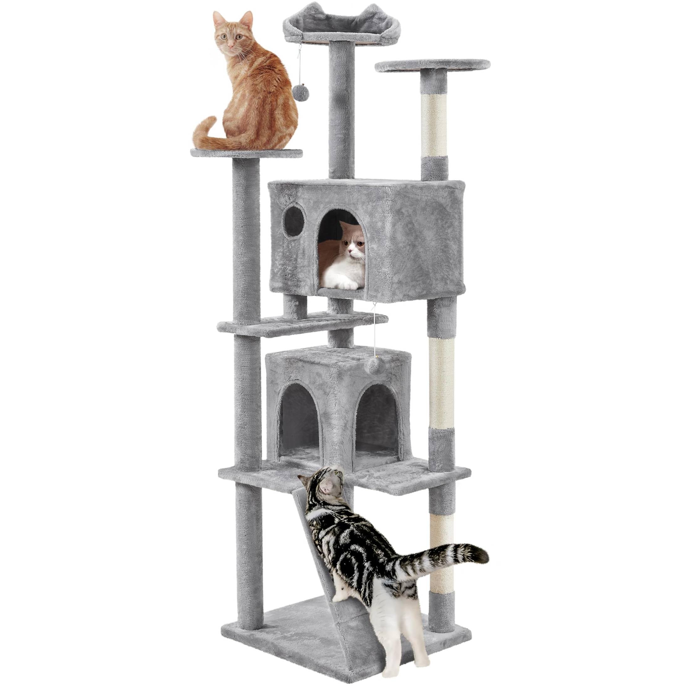Yaheetech 54in Cat Tree Tower Condo Furniture Scratch Post for Kittens Pet House Play