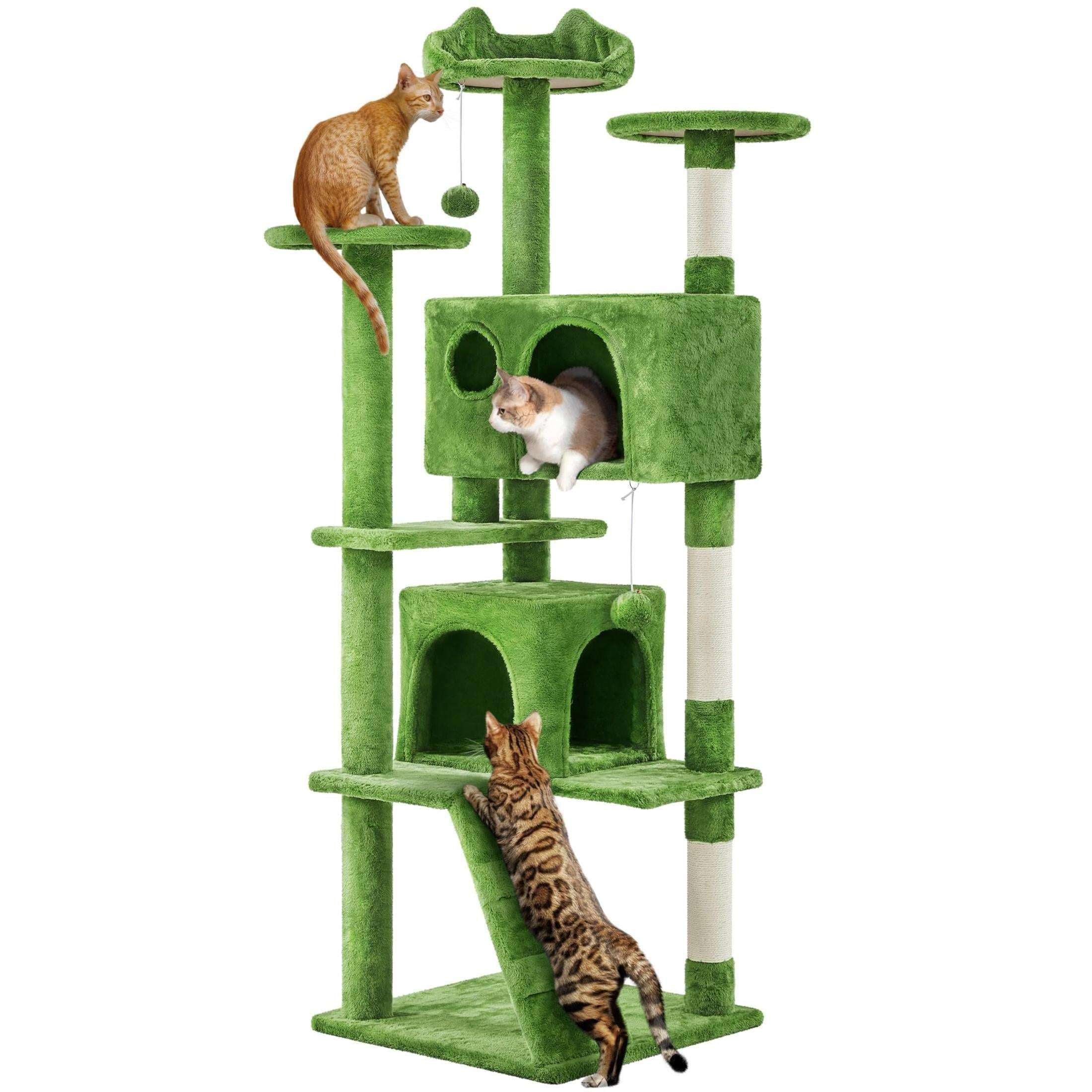 Yaheetech 54in Cat Tree Tower Condo Furniture Scratch Post for Kittens Pet House Play