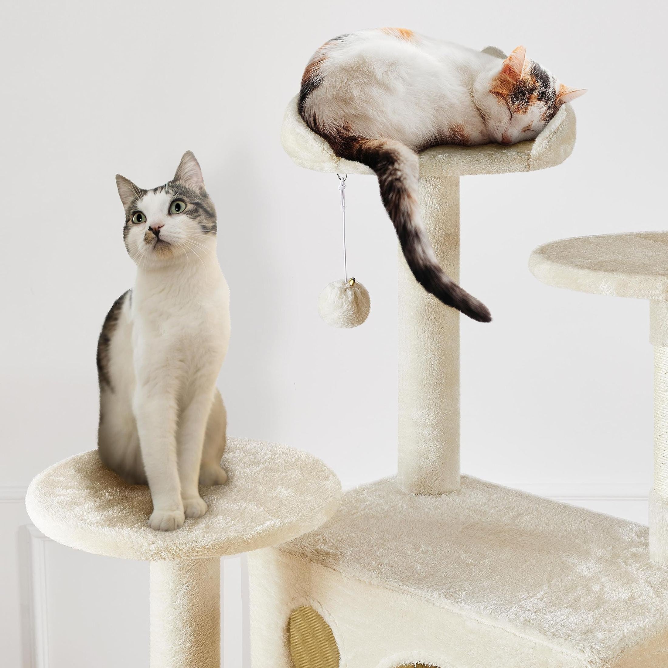 Yaheetech 54in Cat Tree Tower Condo Furniture Scratch Post for Kittens Pet House Play