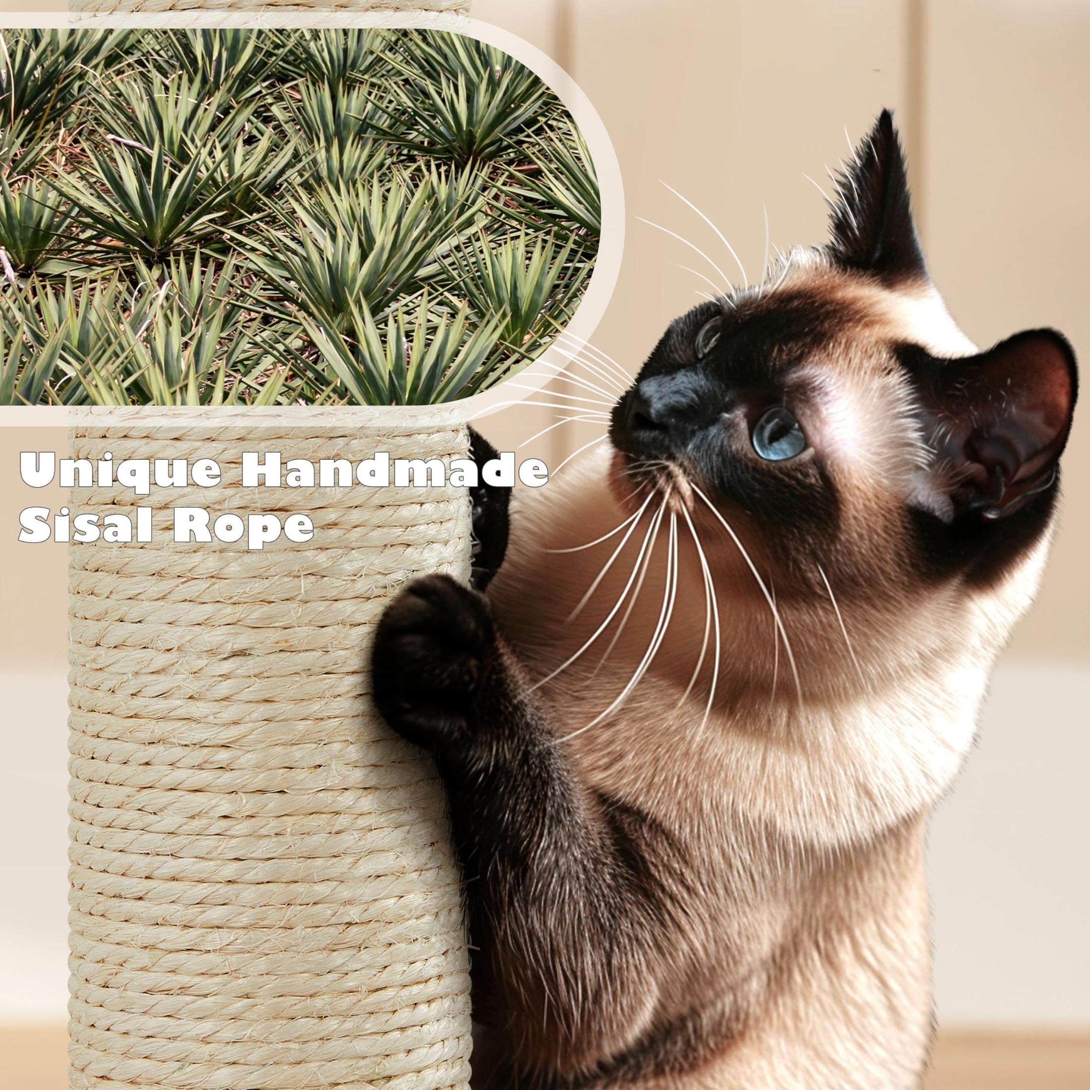 Yaheetech 54in Cat Tree Tower Condo Furniture Scratch Post for Kittens Pet House Play