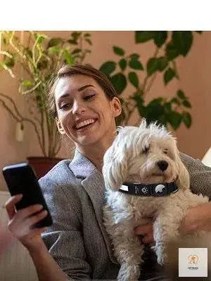 For Apple Airtag GPS Finder Led Dog Collar WaterProof Light USB Chargeable Luminous collar Pet For Apple Air Tag Tracker Case Pet palace shop