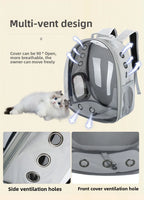 Portable Cat Bag Convenient for Outdoor Travel with Small Dog Universal Backpack
