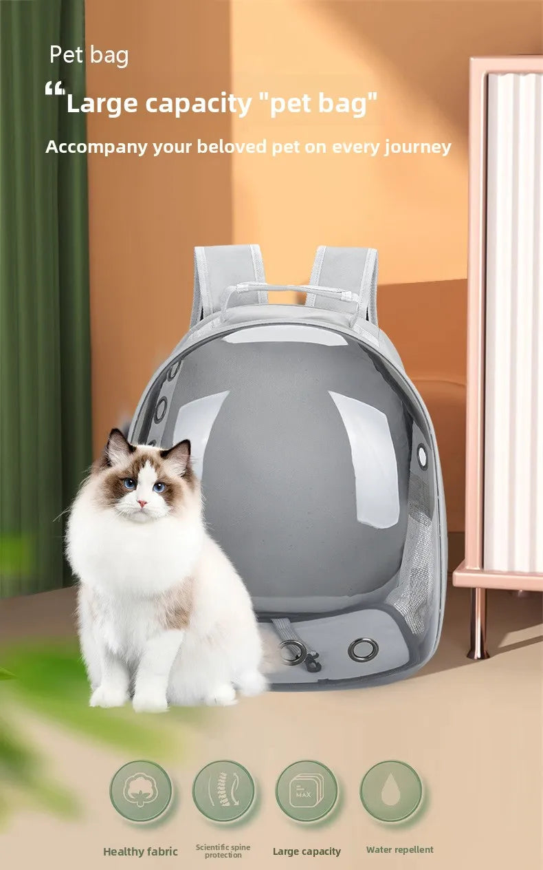 Portable Cat Bag Convenient for Outdoor Travel with Small Dog Universal Backpack